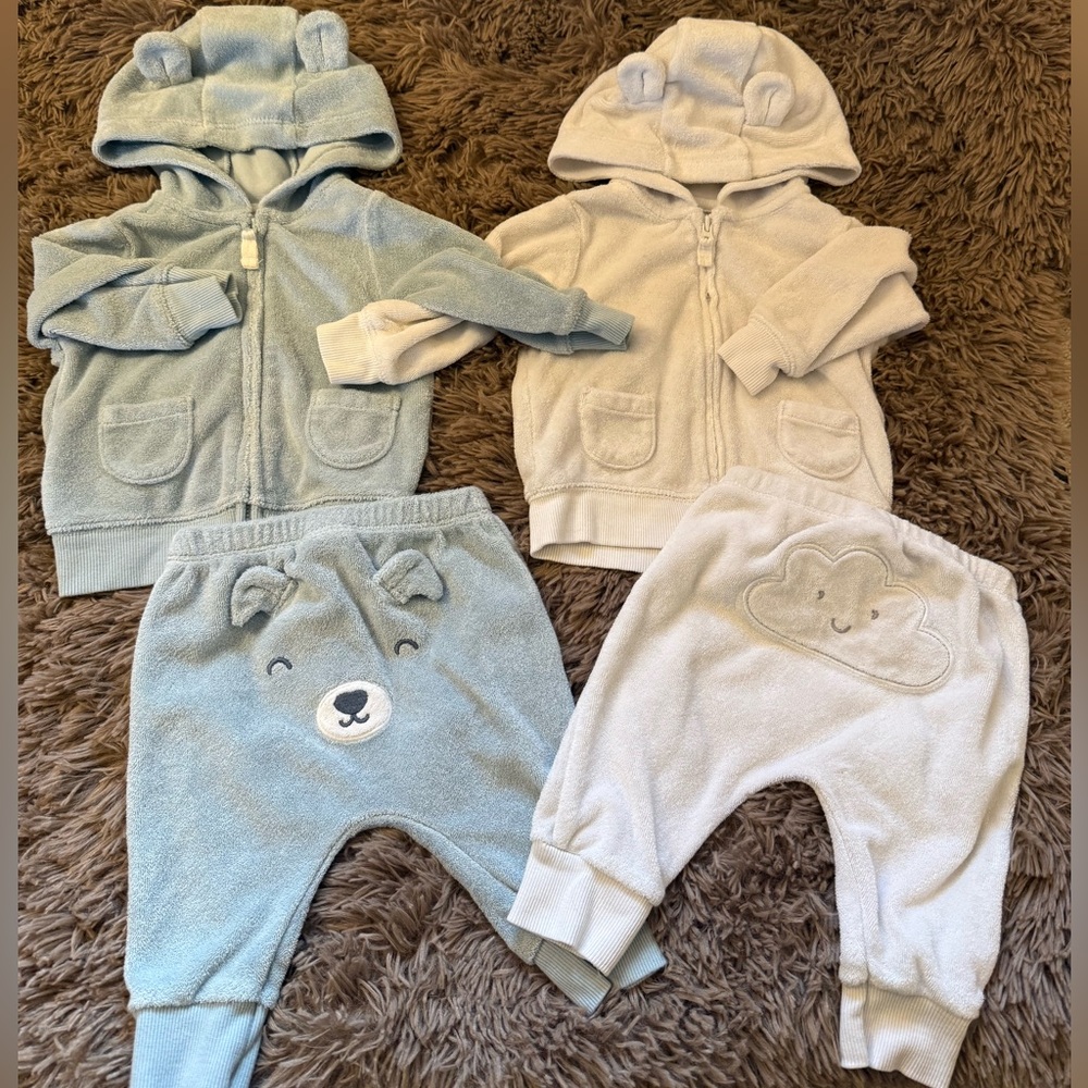 Bundle Baby Easter Clothes/Spring 0-3 Months Easter Egg, Bunny, Chick, Applique - Picture 3 of 13